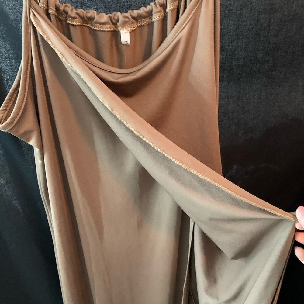 Spaghetti strap asymmetric sleeveless dress